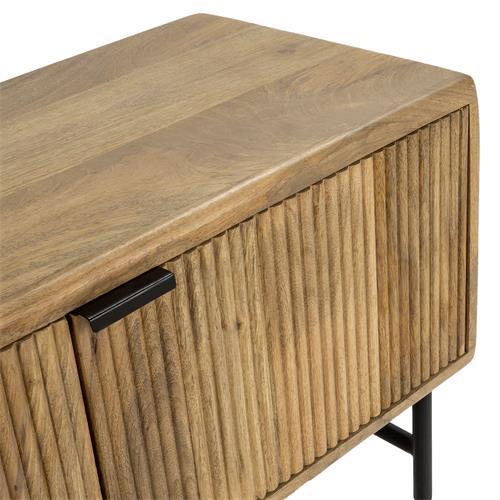 MUNDRA MUEBLE TV 4P MADERA MANGO P/METAL (I)