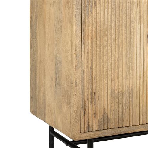 MUNDRA APARADOR 4 190CM. MADERA MANGO P/METAL (I)