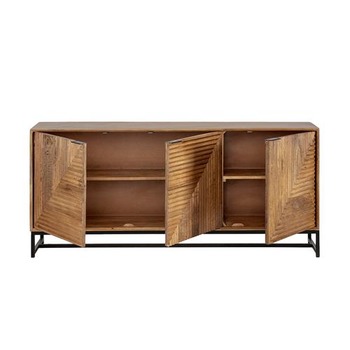 NEREIDA APARADOR 170 CM. NATURAL P/METAL (I)