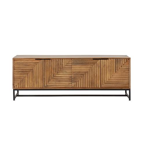 NEREIDA MUEBLE TV 4P 160 NATURAL P/METAL (I)