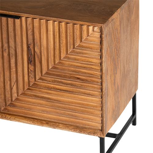 NEREIDA MUEBLE TV 4P 160 NATURAL P/METAL (I)