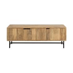 MUNDRA MUEBLE TV 3P MADERA MANGO PATA METAL
