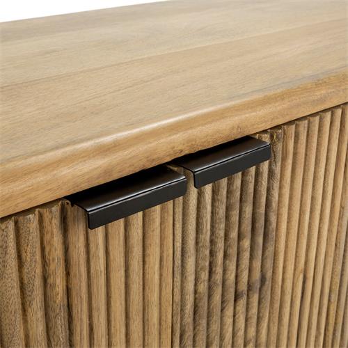 MUNDRA MUEBLE TV 3P MADERA MANGO PATA METAL