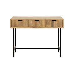 MUNDRA CONSOLA 3C MADERA MANGO PATA METAL
