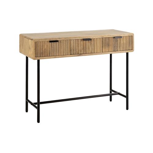 MUNDRA CONSOLA 3C MADERA MANGO PATA METAL
