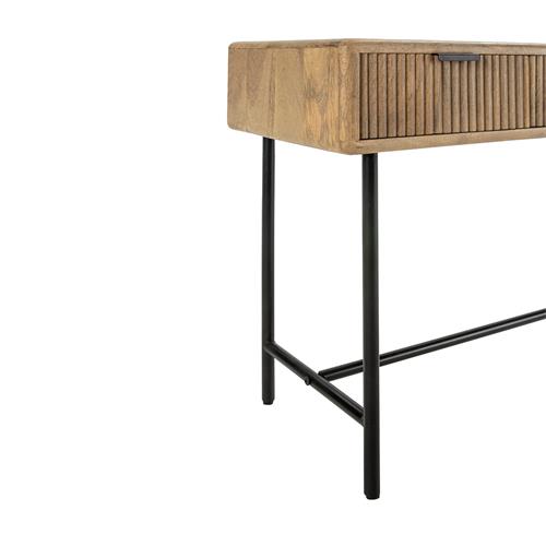 MUNDRA CONSOLA 3C MADERA MANGO PATA METAL