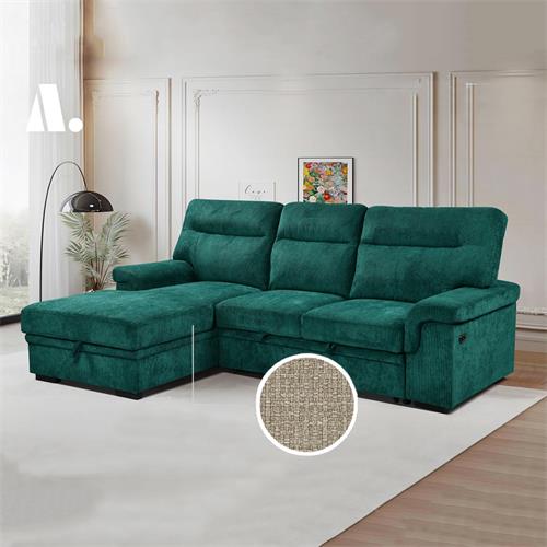 ERIKA II SOFA 3P+CHAISE IZQ. BARREL 09 BEIGE LHF