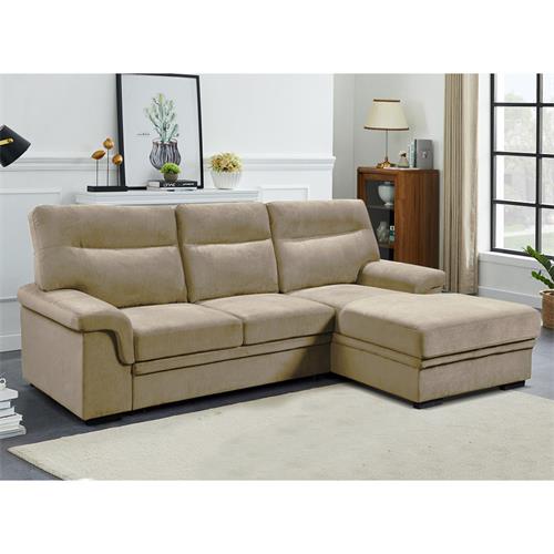 ERIKA II SOFA 3P+CHAISE DER. BARREL 09 BEIGE RHF