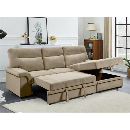 ERIKA II SOFA 3P+CHAISE DER. BARREL 09 BEIGE RHF