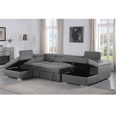 CAPRI V SOFA 2P+CHAIS.DER.+POUFF BARREL 90 CEMENT 2