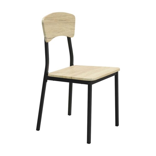 SK1401 CONJ. MESA+ 4 SILLAS ESTR. NEGRO A/CAMBRIA