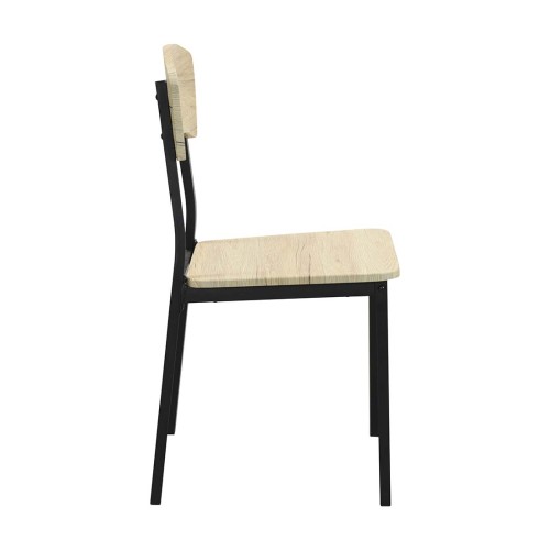 SK1401 CONJ. MESA+ 4 SILLAS ESTR. NEGRO A/CAMBRIA