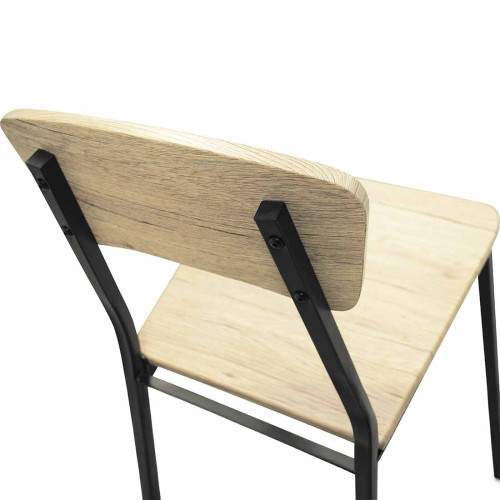 SK1401 CONJ. MESA+ 4 SILLAS ESTR. NEGRO A/CAMBRIA