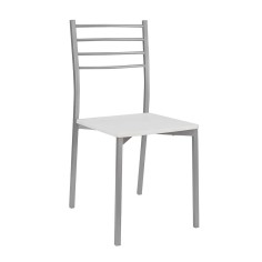 SK1424 SILLA METALICA ASIENTO BLANCO LAC. MONTADA