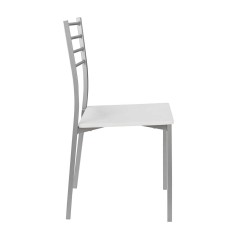 SK1424 SILLA METALICA ASIENTO BLANCO LAC. MONTADA 2