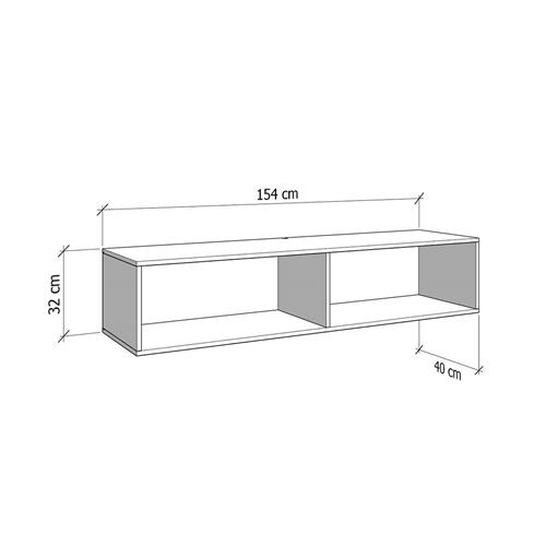 ANTIBES MUEBLE TV 154 2P 154 BLANCO OB BeMF