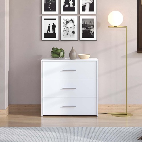 GARONA COMODA 3C COLOR BLANCO OB