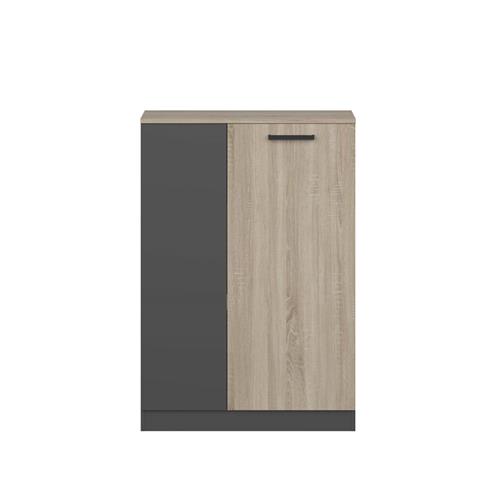 NEW OFFICE ARMARIO BAJO 80 CAMBRIA ANTRACITA